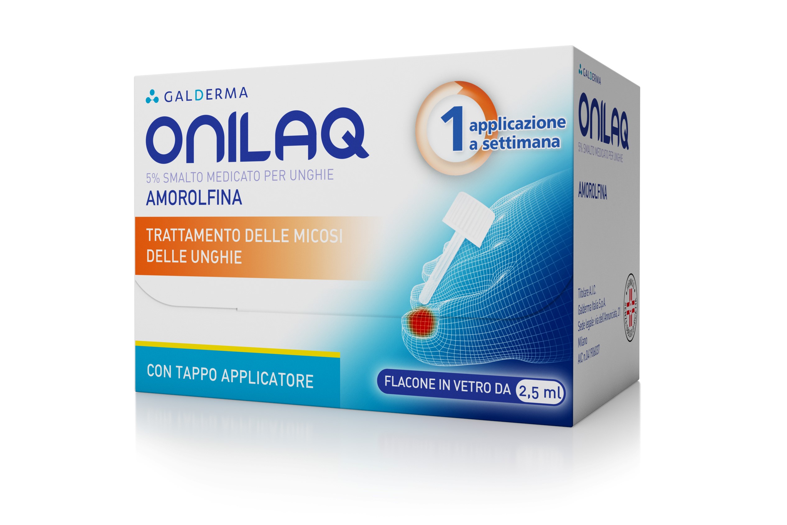 Onilaq Smalto Unghie 1 Flacone Vetro 2,5 ml 5% Con Tappo