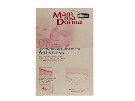 CHICCO MAMMA DONNA SLIP TESSUTO NON TESSUTO MISURA 4 4 PEZZI