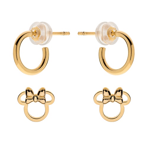 DISNEY SET ORECCHINI MINNIE GIALLO