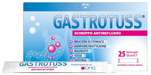 GASTROTUSS 25 STICK PACK DA 20 ML SCIROPPO ANTIREFLUSSO